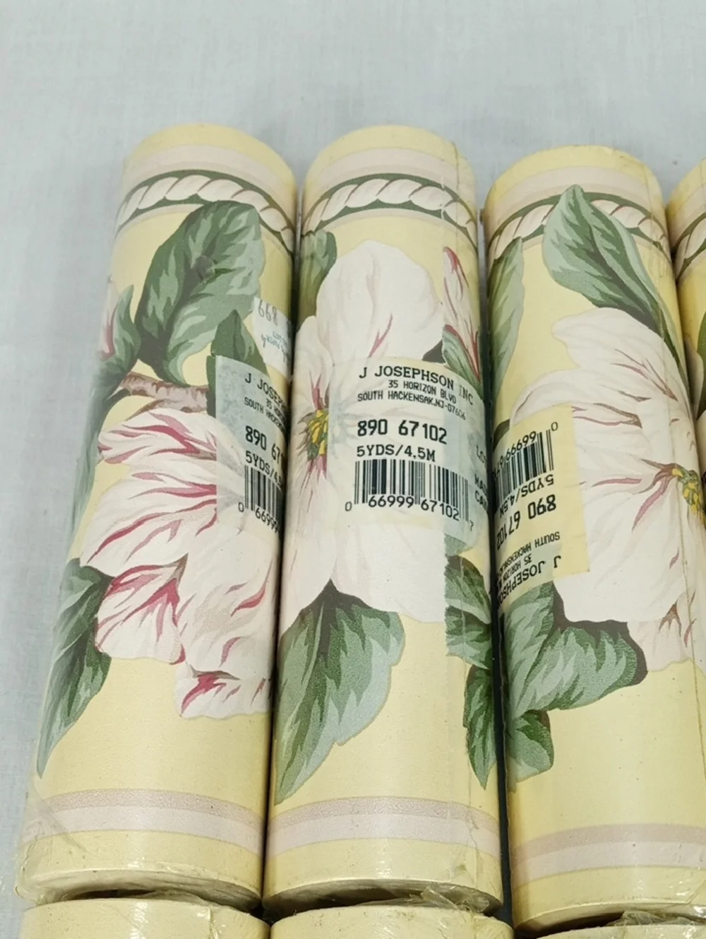 Vintage J Josephson Inc Floral Wallpaper Border Lot Of 8